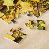 PUZZLE FEUILLES D'AUTOMNE JAUNE (Côté)