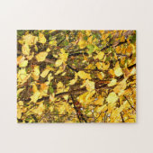 PUZZLE FEUILLES D'AUTOMNE JAUNE (Horizontal)