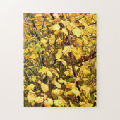 PUZZLE FEUILLES D'AUTOMNE JAUNE (Vertical)