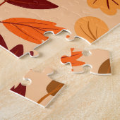 Puzzle Feuilles d'automne, motif simple et enfantin. (Côté)