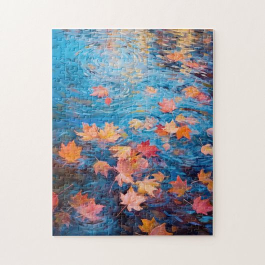 Puzzle Feuilles d'automne sur le lac des Beaux-Arts (Vertical)
