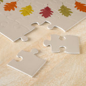 Puzzle Feuilles de chêne de Thanksgiving (Côté)