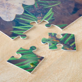 Puzzle Feuilles de chêne orange sous l'eau (Côté)