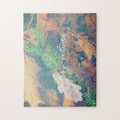 Puzzle Feuilles de chêne orange sous l'eau (Vertical)