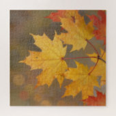 Puzzle Feuilles de érable d'automne doré (Horizontal)