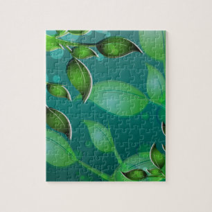 Puzzle Feuilles de jardin frais