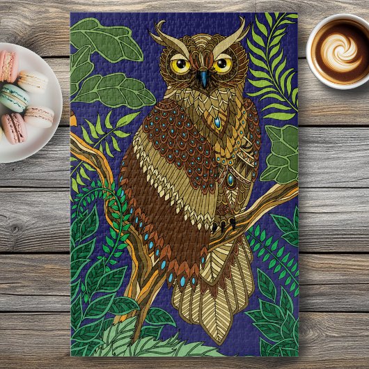 Puzzle Feuilles de la forêt de Owl Green
