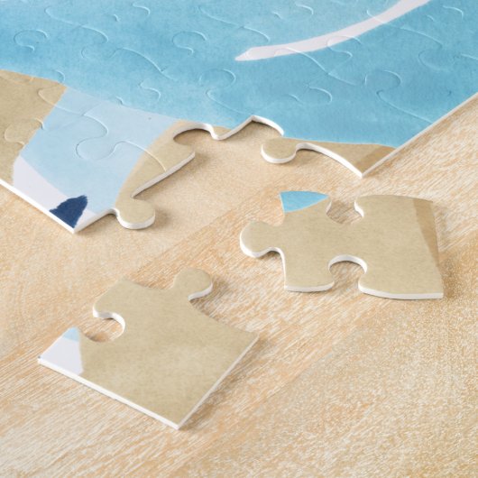 Puzzle Feuilles de la Jungle Bleue (Côté)