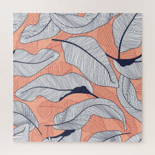 Puzzle Feuilles de la Jungle Motif Tropical sans couture
