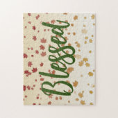 Puzzle Feuilles de l'érable de Thanksgiving (Vertical)