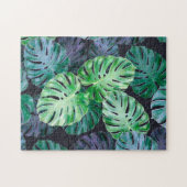 Puzzle Feuilles de Monstera Tropical (Horizontal)