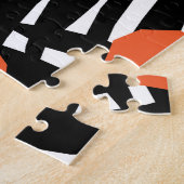 Puzzle Feuilles de palmiers tropicaux, application vintag (Côté)