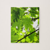 Puzzle Feuilles d'érable avec Raindrops (Vertical)