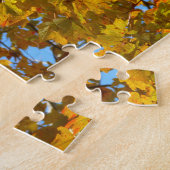 Puzzle Feuilles d'érable jaune et ciel bleu (Côté)