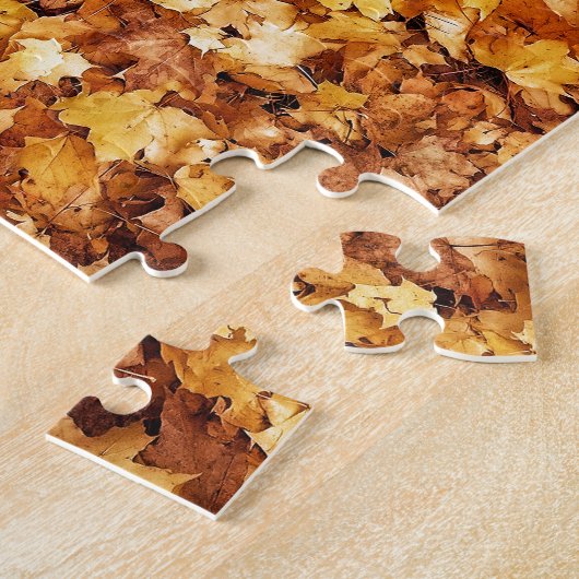 Puzzle Feuilles d'érable jaune or (Côté)
