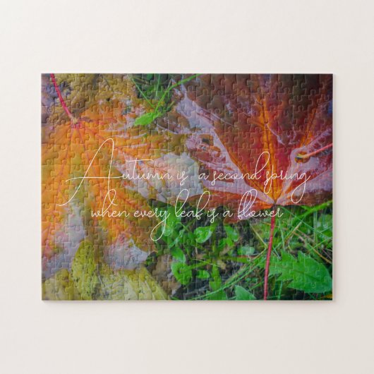 Puzzle Feuilles d'érable rouge (Horizontal)