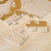 Puzzle Feuilles Dorées Abstraites (Côté)