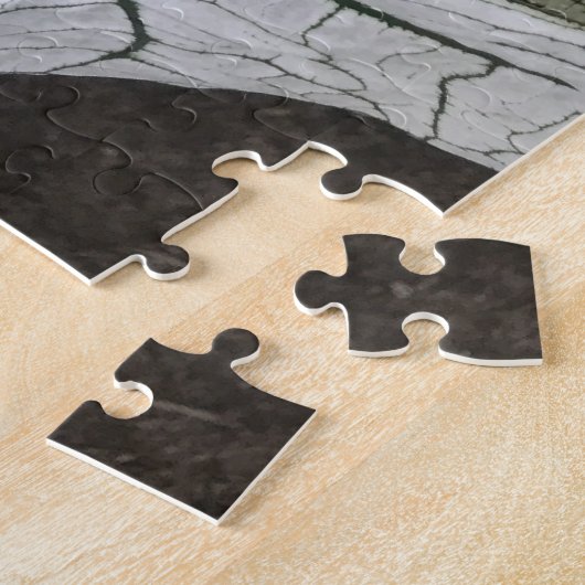 Puzzle Feuilles du Caladium blanc vert (Côté)