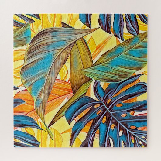 Puzzle Feuilles en couleurs (Horizontal)