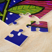 Puzzle Feuilles et fleurs tropicales abstraites (Côté)