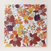 Puzzle Feuilles et Roses de l'automne (Horizontal)