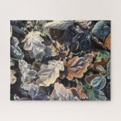 Puzzle Feuilles givrés (Horizontal)