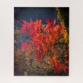 Puzzle Feuilles rouges (Vertical)