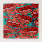 Puzzle Feuilles Rouges (Horizontal)