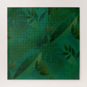 Puzzle Feuilles tropicales mystiques exotiques de la jung