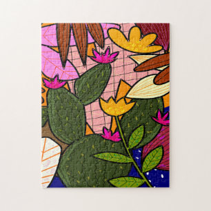 Puzzle feuilles tropicaux Abstraits et fleurs