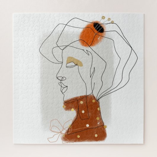 Puzzle Feuilles tropicaux, Design Motif sans couture. (Vertical)