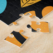 Puzzle Feuilles tropicaux modernes : arrière - plan sans  (Côté)