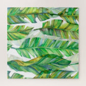 Puzzle Feuilles tropicaux : Motif imperméable (Horizontal)
