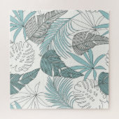 Puzzle Feuilles tropicaux : une tendance transparente (Horizontal)