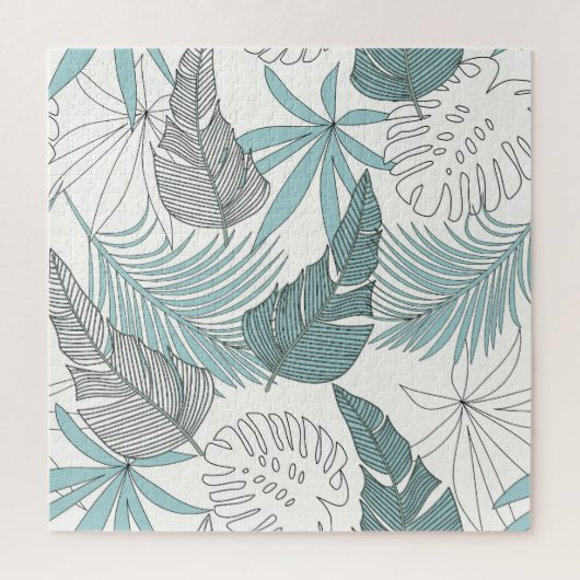 Puzzle Feuilles tropicaux : une tendance transparente (Vertical)