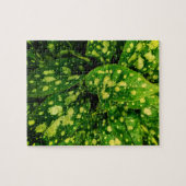 Puzzle Feuilles verts, avec motif (Horizontal)