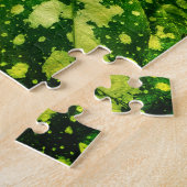 Puzzle Feuilles verts, avec motif (Côté)