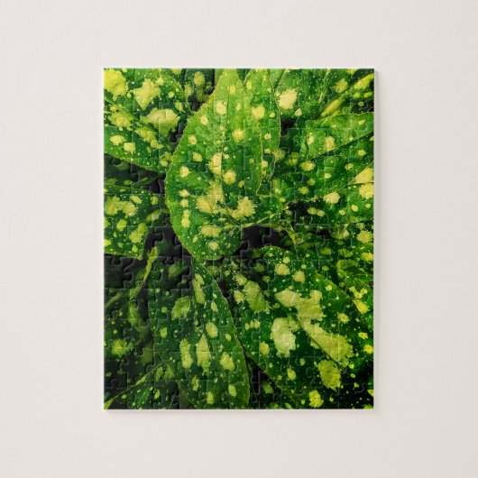 Puzzle Feuilles verts, avec motif (Vertical)