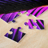Puzzle Feuilles violets et roses (Côté)