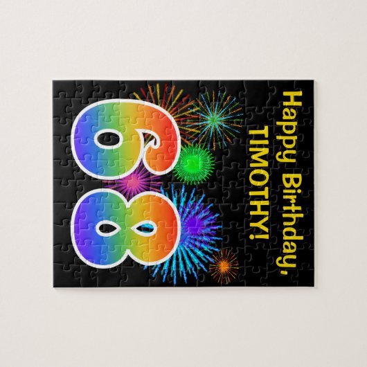 Puzzle Feux d'artifice d'amusement + Motif "68" (Horizontal)