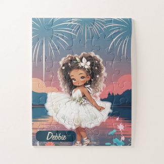 Puzzle Feux d'artifice de jeune fille afro-américaine mig