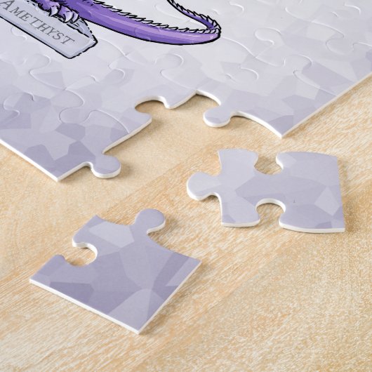Puzzle Février Birthstone Dragon - Amethyst (Côté)