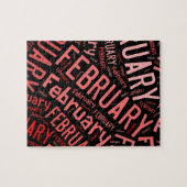 Puzzle Février Coeur (Horizontal)