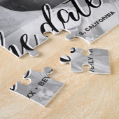 Puzzle Fiançailles Photo Mariage Enregistrer la date (Côté)