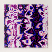 Puzzle Fidèle à la mode Boho Rétro Marbré Rayures Fierté (Horizontal)