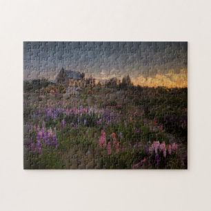 Puzzle Field Flowers Oil Painting Landscape Pretty