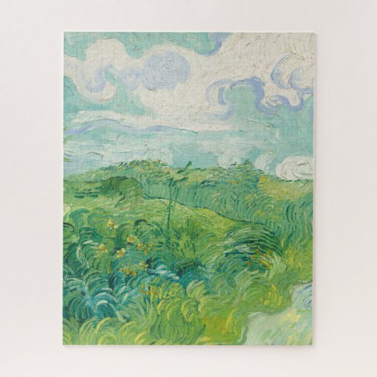 Puzzle Fields du blé vert Vincent Van Gogh fine art (Vertical)