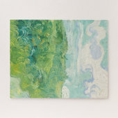 Puzzle Fields du blé vert Vincent Van Gogh fine art (Horizontal)