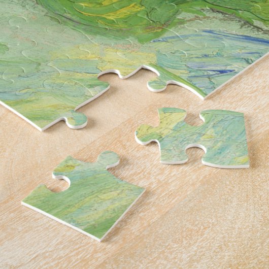 Puzzle Fields du blé vert Vincent Van Gogh fine art (Côté)