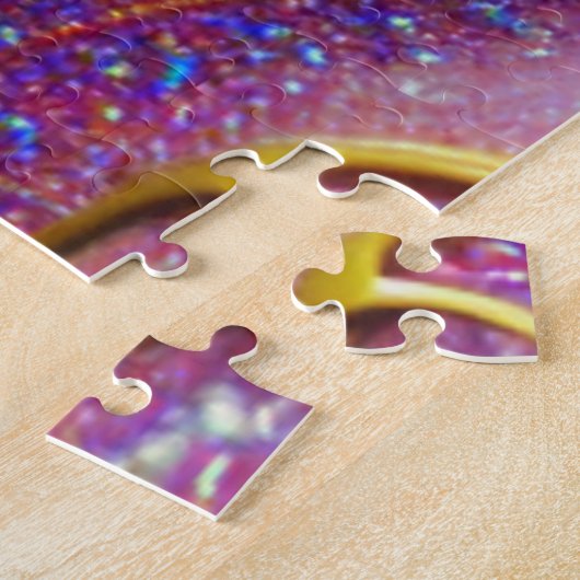 Puzzle Fierce Gemmes Fracturales Cheval Tête Intense Abst (Côté)